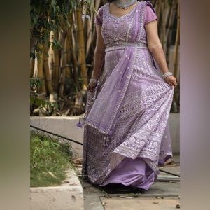 Wedding reception lengha